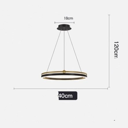 Brushed-Aluminum Fish-Line LED Chandelier – 5000 K Pendant – Duvencioglu