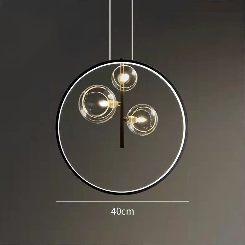 Modern Glass Bubble Chandelier – LED Pendant for Staircases & Bedrooms – Duvencioglu