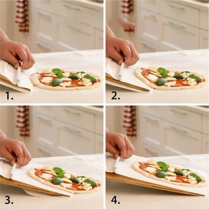 Sliding Pizza Peel - Non-Stick Pizza Shovel & Cutting Board – Duvencioglu