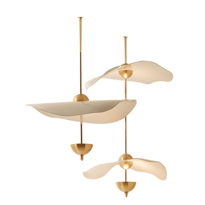 Acrylic Lotus-Leaf LED Chandelier – Single & Double-Head Window Pendant – Duvencioglu