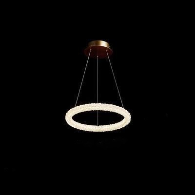 Crystal Ring LED Chandelier – Internet-Celebrity Light-Luxury Pendant – Duvencioglu