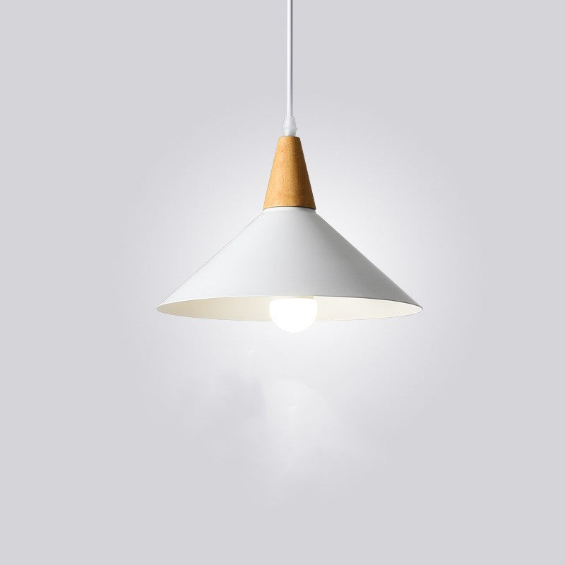 Japanese Minimalist Wooden LED Chandelier – 26×20 cm Pendant Light – Duvencioglu