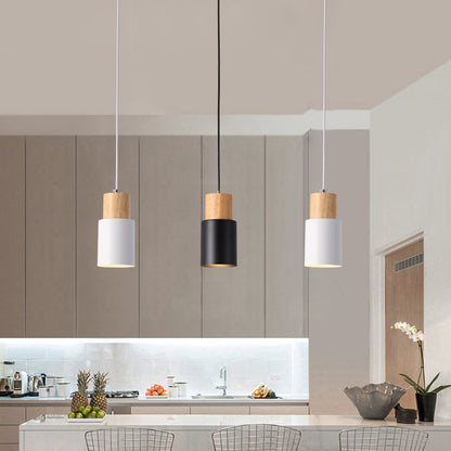 Macaron Iron LED Bedside Chandelier – Modern Minimalist Pendant – Duvencioglu