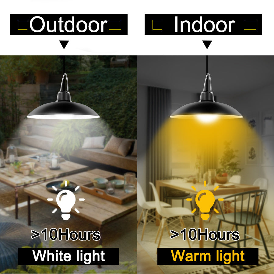 16-LED Solar Chandelier – IP65 Waterproof Warm/White LED Pendant – Duvencioglu