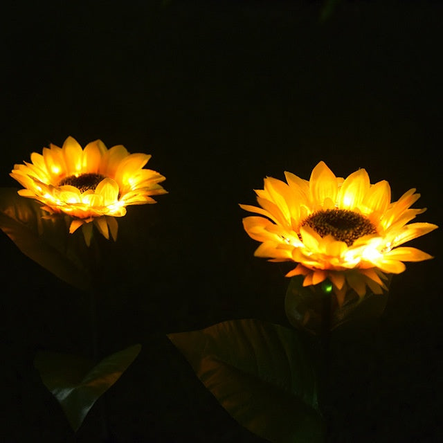 Solar Powered LED Sunflower Garden Lights - Outdoor Decorative Lamps – Duvencioglu