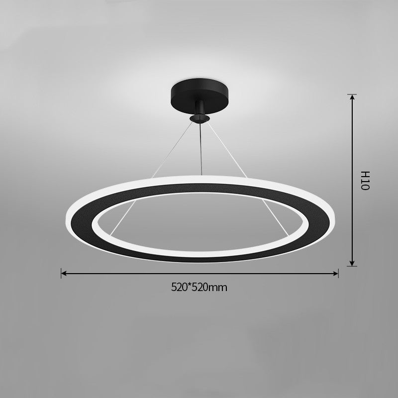 Modern Circular LED Chandelier – 3000 K for Bedrooms & Studies (51–60 W) – Duvencioglu