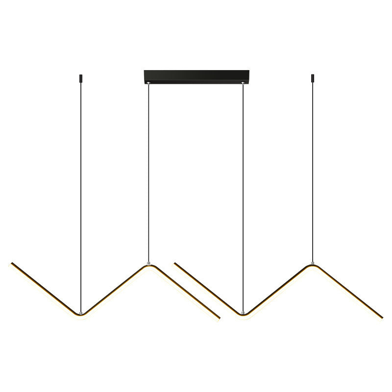 Minimalist Adjustable LED Chandelier – Modern Pendant Light for Living Room & Kitchen – Duvencioglu