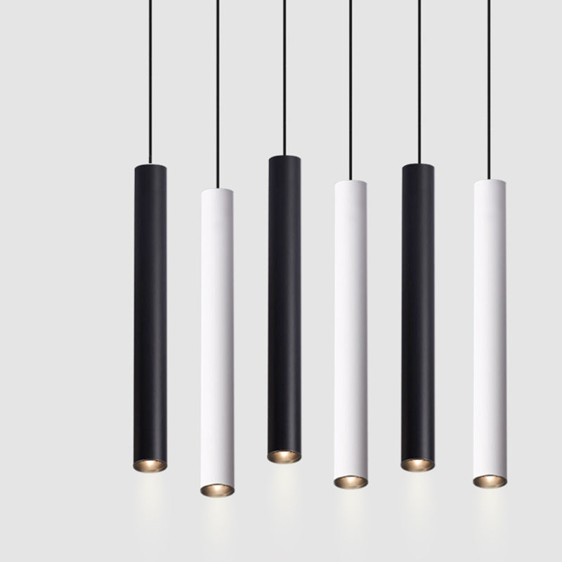 Modern Long-Tube LED Pendant Light - Minimalist Ceiling Lamp