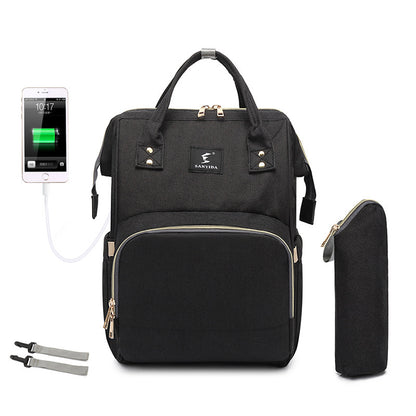 The All-in-One Travel Diaper Bag with Foldable Crib & Changing Station