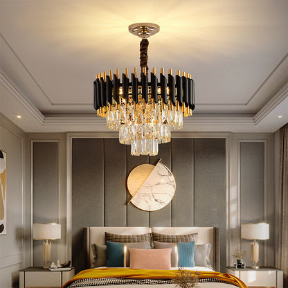 Nordic American Luxury Crystal Chandelier – Modern Iron Pendant Light – Duvencioglu