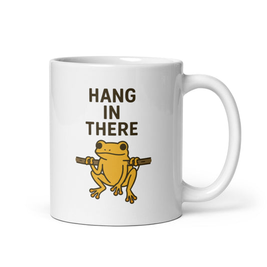 Mood Meh Frog Mug – Funny Minimal Animal Quote Gift – Duvencioglu