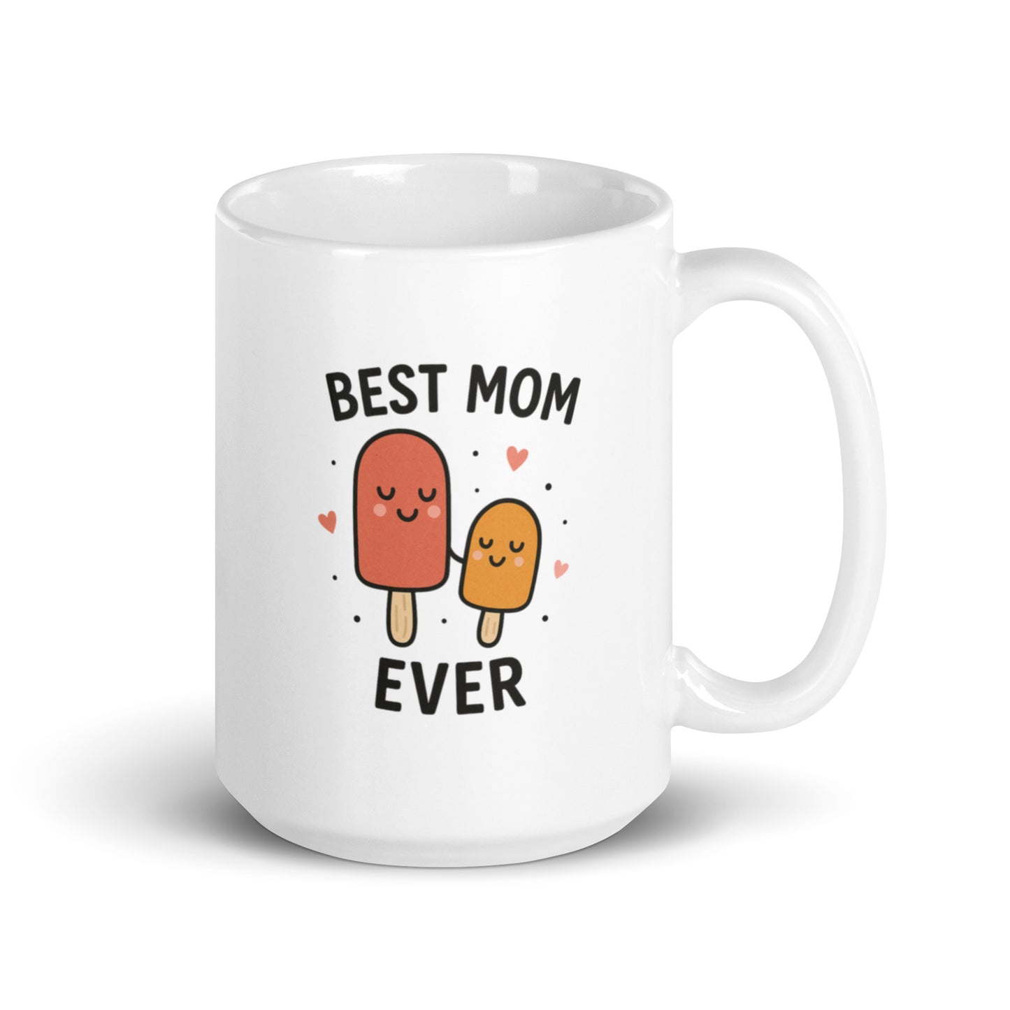 Best Mom Ever Popsicle Mug – Cute Mother’s Day Gift, Mom and Kid Ice Cream Cup, Sweet Mom Mug – Duvencioglu