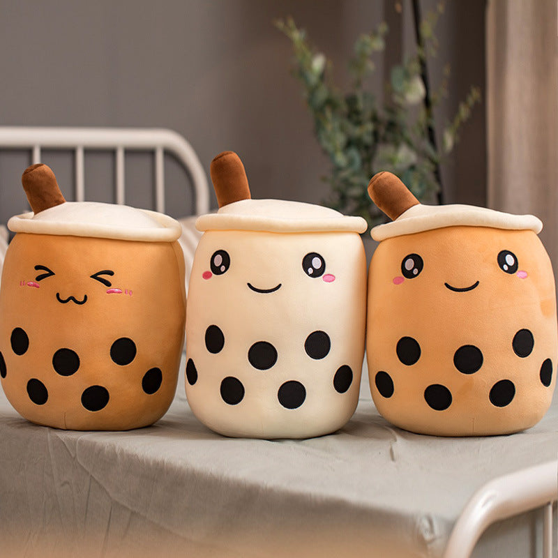 The Original Kawaii Boba Tea Plush Pillow | Super Soft Bubble Tea Cuddle Companion