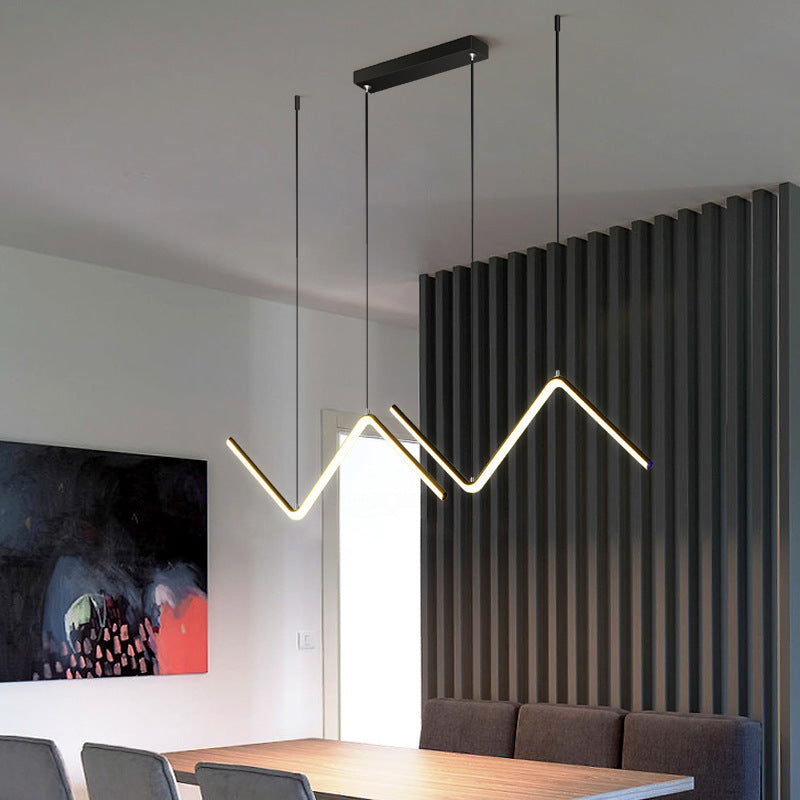 Minimalist Adjustable LED Chandelier – Modern Pendant Light for Living Room & Kitchen – Duvencioglu