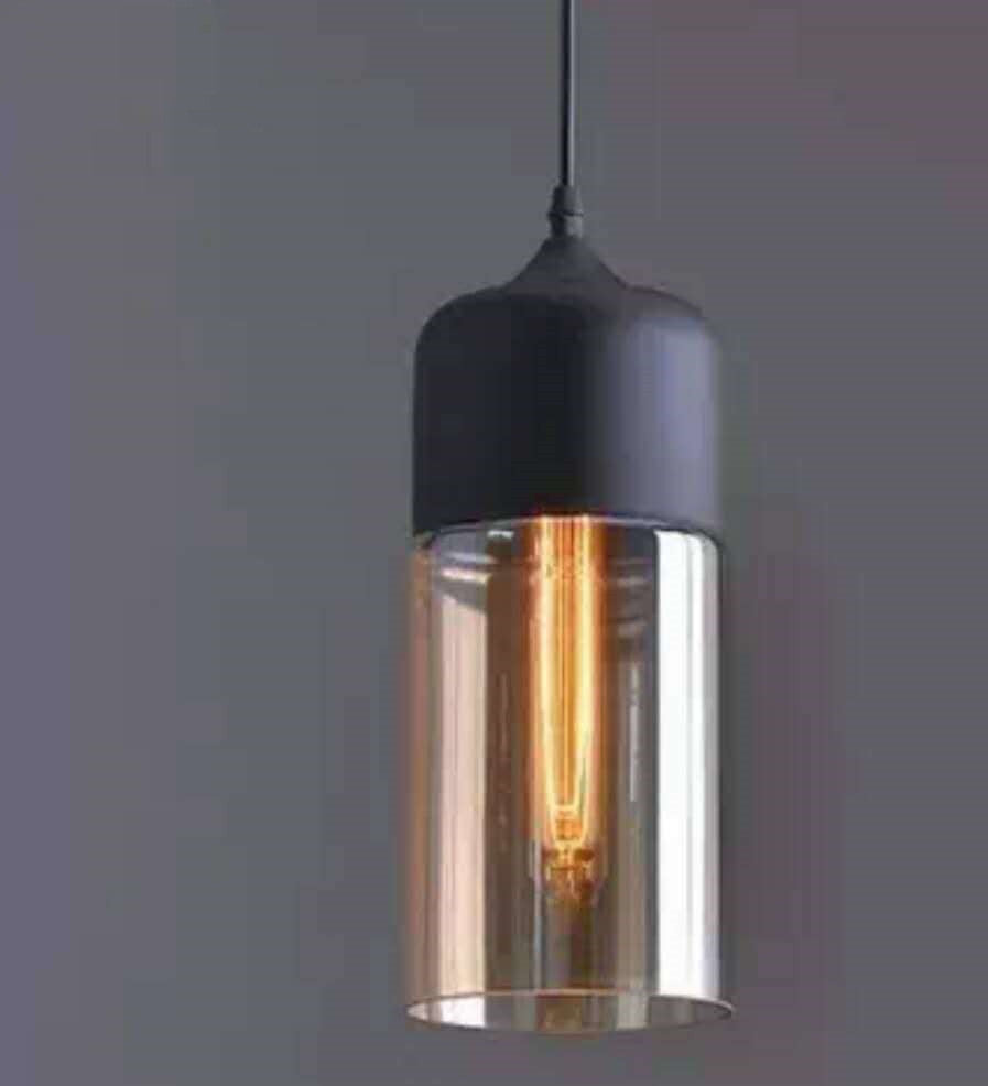 Industrial-Style Glass LED Chandelier – American Vintage Pendant – Duvencioglu