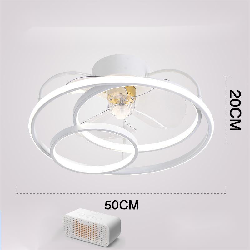 Nordic Invisible Fan LED Chandelier – Modern 50 cm Remote-Control Pendant – Duvencioglu