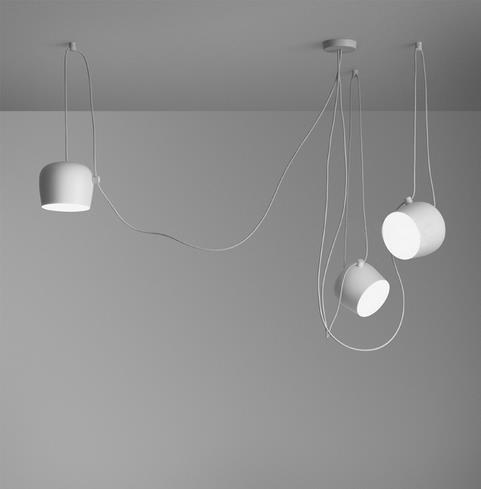 Modern Minimalist Aluminum Snare Chandelier – Customizable Pendant – Duvencioglu