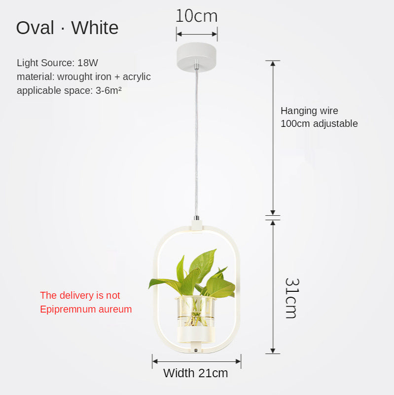 B107 Nordic Iron LED Chandelier – 3-Color Dimming Restaurant Pendant – Duvencioglu