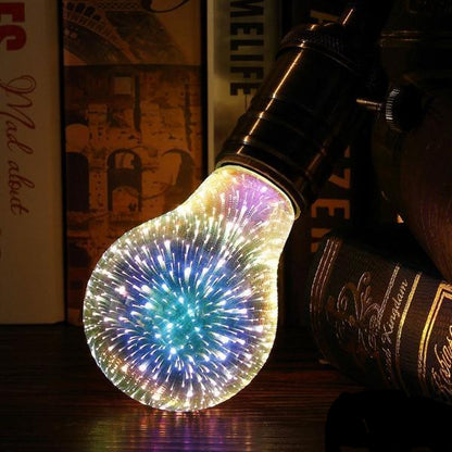 3D Fireworks LED Decorative Light Bulb - E27 Base Novelty Lamp – Duvencioglu