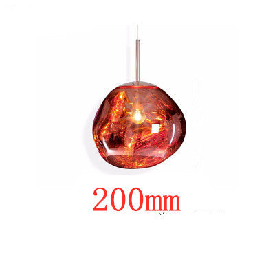 Postmodern Nordic Lava Glass Chandelier – Ø28/38 cm Pendant – Duvencioglu