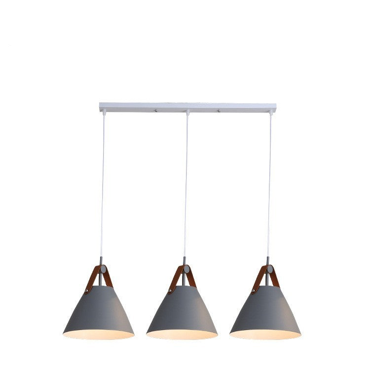 Nordic Macaron LED Disc Chandelier – 32×30×30 cm Iron Pendant – Duvencioglu
