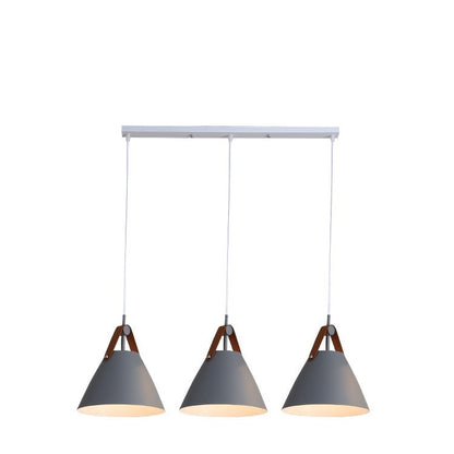 Nordic Macaron LED Disc Chandelier – 32×30×30 cm Iron Pendant – Duvencioglu