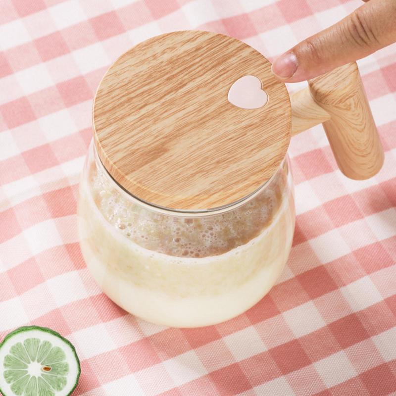 400ML Self-Stirring Coffee Mug - High-Speed Electric Mixing Glass Cup