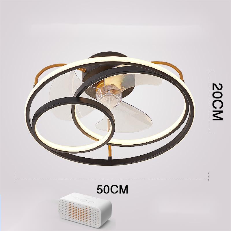 Nordic Invisible Fan LED Chandelier – Modern 50 cm Remote-Control Pendant – Duvencioglu