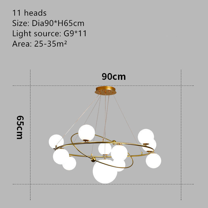 Nordic Minimalist Kids Chandelier – Creative Multi-Head Pendant – Duvencioglu