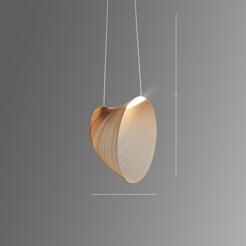 Nordic Wood-Log LED Chandelier – 40/60/80 cm Modern Pendant – Duvencioglu