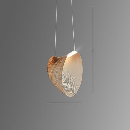 Nordic Wood-Log LED Chandelier – 40/60/80 cm Modern Pendant – Duvencioglu