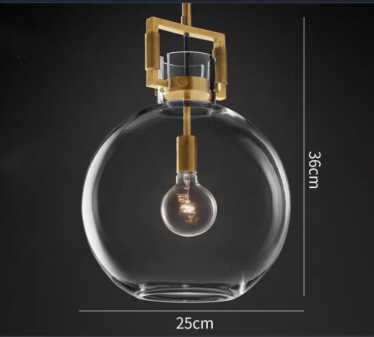 Light-Luxury Nordic LED Chandelier – Iron Frame & Glass Shade (Type A, B & C) – Duvencioglu