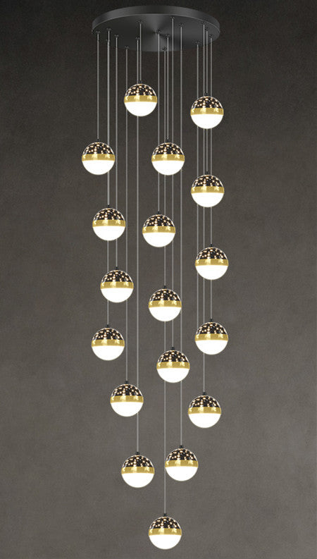 Nordic Luxury Duplex Staircase LED Chandelier – Model D6468 – Duvencioglu
