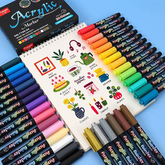 Marker Pen Multicolor Set - Student & Children's Art Kit – Duvencioglu