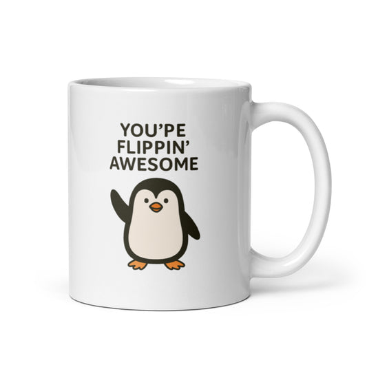 Cold But Cute Penguin Mug – Funny Winter Animal Gift – Duvencioglu