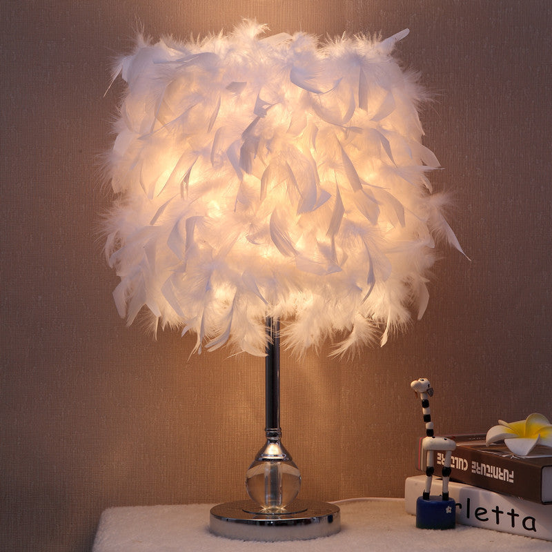 Cute Feather Night Light - Bedroom & Living Room Decor – Duvencioglu