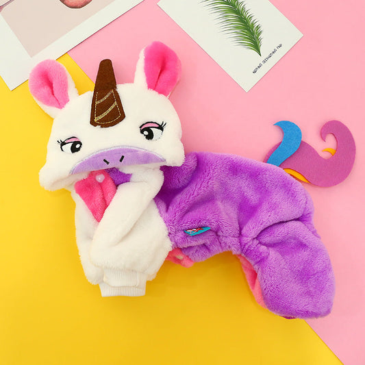 Unicorn Love Pet Cosplay Costume - Soft Halloween Outfit for Cats & Dogs – Duvencioglu