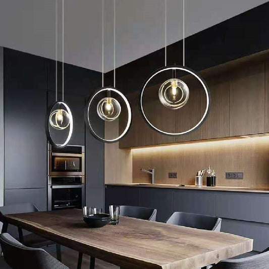 Modern Glass Bubble Chandelier – LED Pendant for Staircases & Bedrooms – Duvencioglu