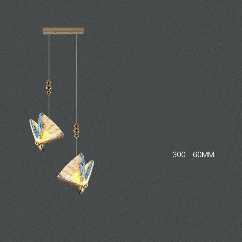 Modern Butterfly Crystal Mini Chandelier – LED Pendant Light for B&B & Staircase – Duvencioglu