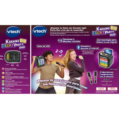 Vtech Bluetooth Karaoke Speaker with Microphone - Lights, Sound & Spanish Language – Duvencioglu
