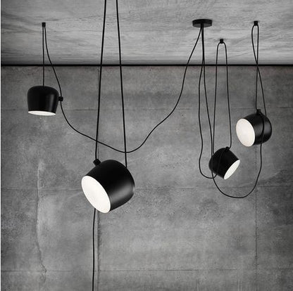 Modern Minimalist Aluminum Snare Chandelier – Customizable Pendant – Duvencioglu