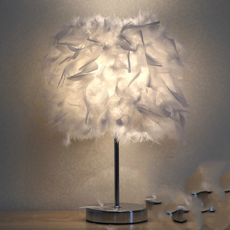 Cute Feather Night Light - Bedroom & Living Room Decor – Duvencioglu