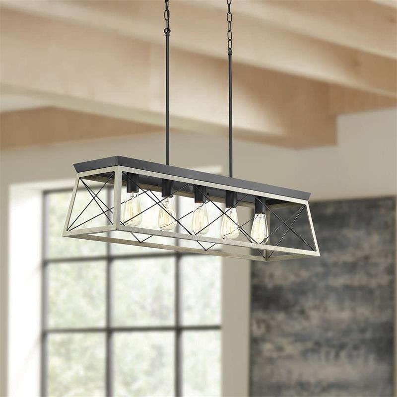American Country Retro Chandelier – Creative Living Room Pendant Light – Duvencioglu