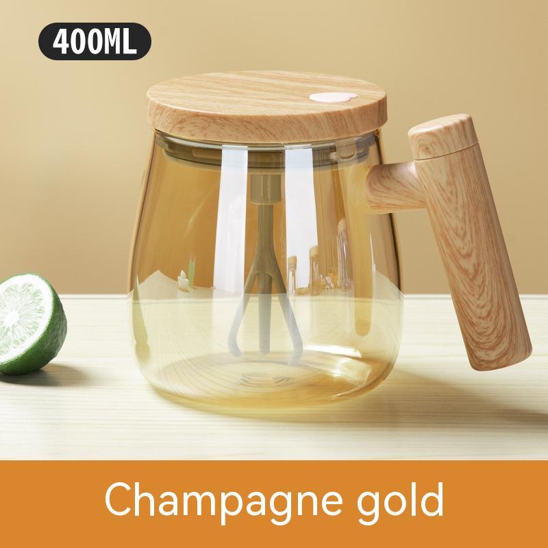 400ML Self-Stirring Coffee Mug - High-Speed Electric Mixing Glass Cup