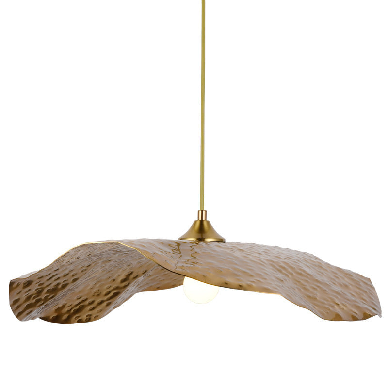 Postmodern Chinese Lotus Leaf Glass Chandelier – Stair & Tea Room Pendant – Duvencioglu