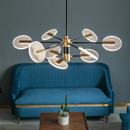Nordic Iron & Acrylic LED Chandelier – Creative Dining Room Pendant – Duvencioglu
