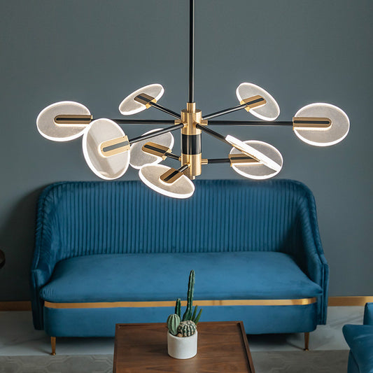 Nordic Iron & Acrylic LED Chandelier – Creative Dining Room Pendant – Duvencioglu