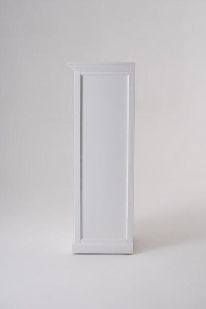 52" White Storage Cabinet with 2 Drawers & Removable Rattan Baskets – Duvencioglu
