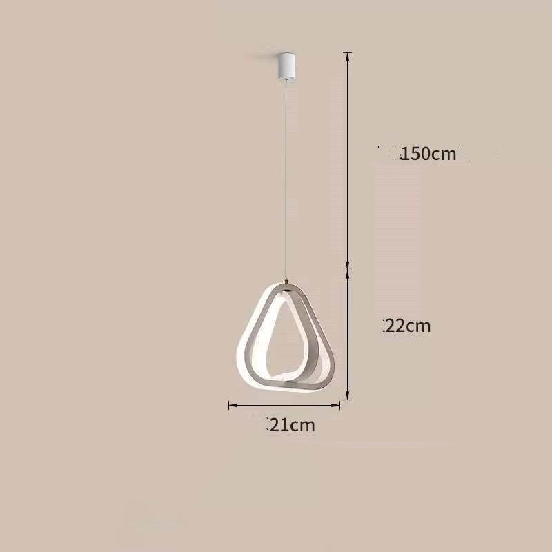 Nordic Single-Head LED Pendant – 210 mm Iron Chandelier – Duvencioglu