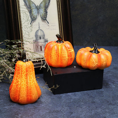 New Simulation Pumpkin LED Lantern - Resin Luminous Halloween Candle Lamp – Duvencioglu